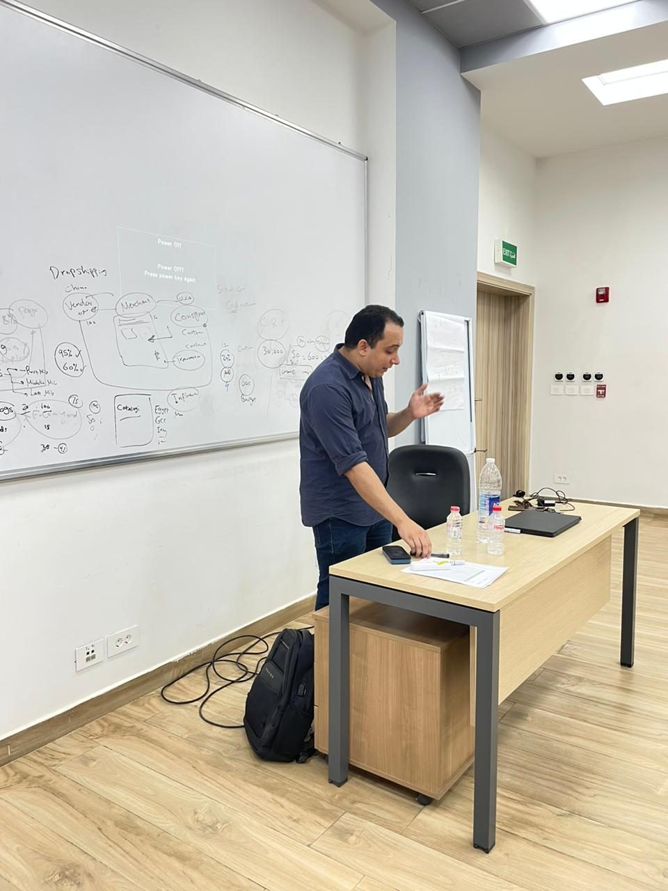 At the whiteboard